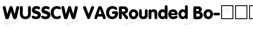 WUSSCW VAGRounded Bo字体转换